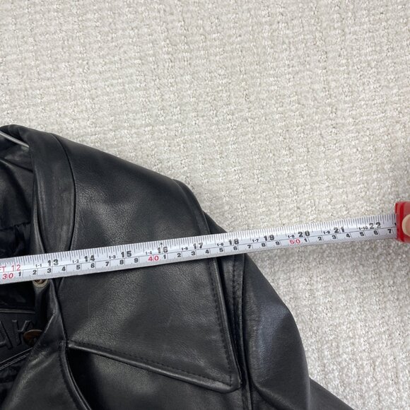 VTG Rudsak Biker Racing Black Leather Jacket Sz M* Punk  Perfecto Asymmetrical - Picture 7 of 16